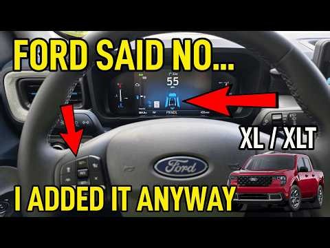 2025-2026 Ford Maverick Adaptive Cruise Control Upgrade (ACC + Lane Centering)