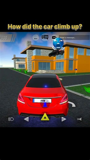 How did the car climb up 🤔 #carsimulator2 #gaming #car #shorts