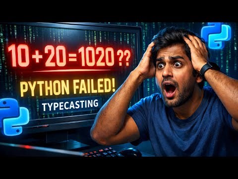 Day -4 Python me User Input Kaise Le? 🤔 Type Casting in Hindi | Python Course Day 4