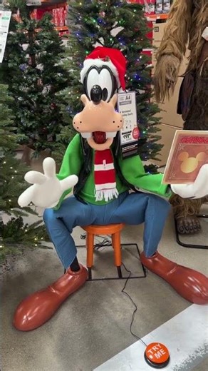 So excited to unbox this Disney Goofy animatronic for our Christmas display!