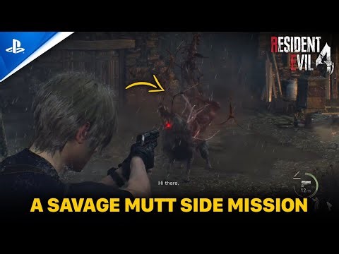 Resident Evil 4 Remake: A Savage Mutt Side Mission - Defeat The Wild Dog At Village Chief's Manor