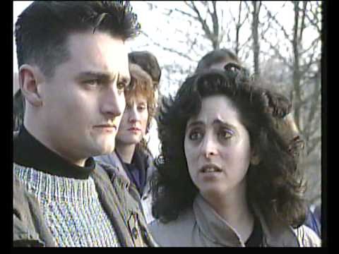 Emmerdale plane crash disaster 1993, inc Demdyke Row demolition behind scenes footage