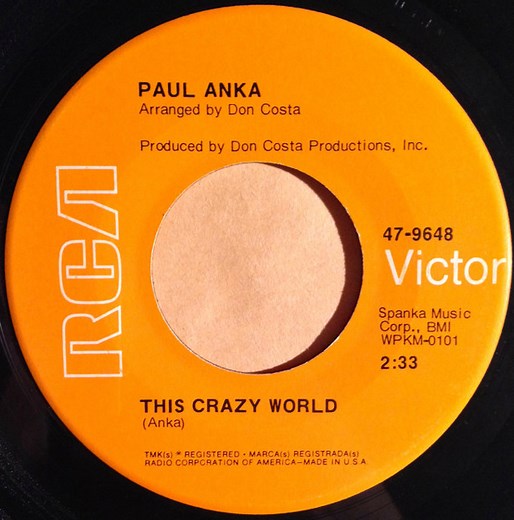 Paul Anka - This Crazy World / Goodnight My Love