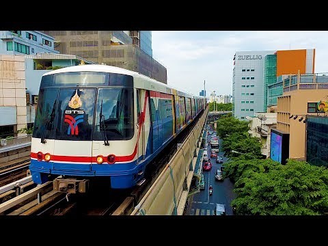 BTS Skytrain, Bangkok, Thailand (2025) (4K)
