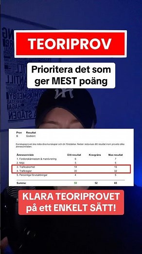 Så HÄR klarar du teoriprovet! #teoriprov #körkort #körkortsteori #körkortsfrågor
