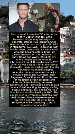 Chris Hemsworth Biography | From Home and Away to Thor Marvel Superstar