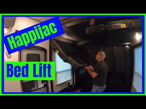 HOW TO USE NEW HAPPIJAC BUNK BED "2022" | Toy Hauler Bed Lift System