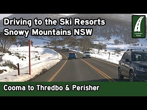 Driving from Cooma to Thredbo & Perisher - Snowy Mountains Ski Resorts, NSW [4K]