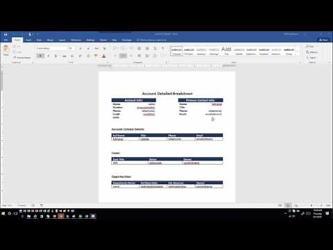 Using Related Data in Dynamics CRM Document Templates