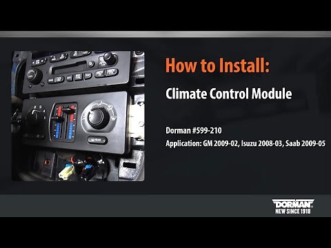 How to configure the Dorman 599-210 HVAC control module