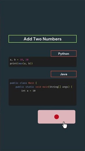 One Problem, Two Languages! (Python & Java) 💻 #reels #viral #python #code #correctcoding #css #web