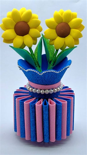97K views · 1.3K reactions | Beautiful Flower Vase  How to Make Flower Pot  DIY Handmade Crafts #diy #handmade | Origami Art & Crafts | Facebook