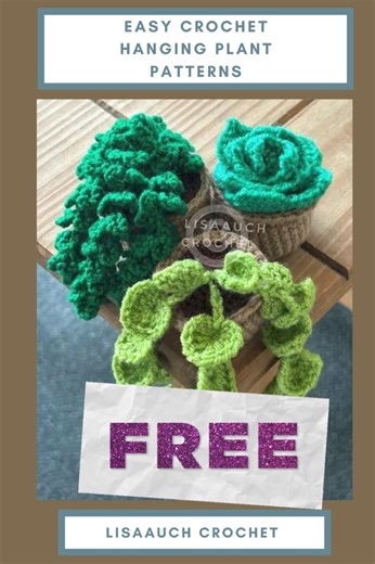 4.1K views · 18 reactions | 3 FREE crochet Patterns hanging Succuletn plants and Vines https://www.crochet-patterns-free.com/2024/05/3-mini-crochet-succulent-patterns-free.html | Free Crochet Patterns & Designs | Facebook