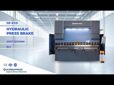 200T/3200mm Hydraulic Press Brake Machine | ESTUN E21 Controller | DURMAPRESS