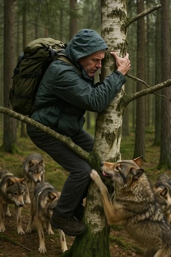 9.4K views · 20 reactions | Wolves deep in the forest closed in on an...