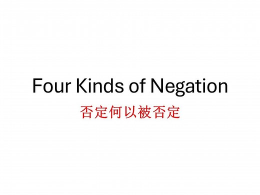 Four Kinds of Negation，四种否定