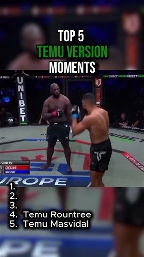 Top 5 Temu Verision Moments #ufc #mmafighter #mma #ufcfighter#copy#funny#bad #temu #nothim