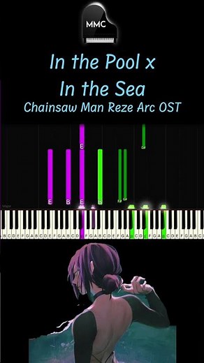 In the Pool - In the Sea (Chainsaw Man : Reze Arc OST) piano cover/tutorial + sheet music