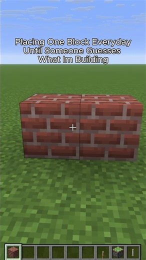 Placing One Block Until Someone Guesses What I'm Building #minecraft #shorts