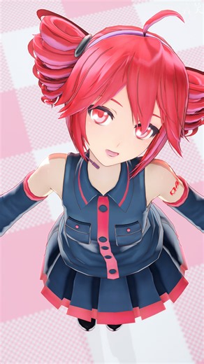 【MMD】폼폼(pompom)【Tda式改変重音テト】#重音テト #kasaneteto #teto #vocaloid #animation #shorts #mmd #miku