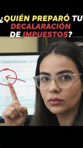 🚨 Si pagaste por tus taxes… revisa esto. Hoy vi declaraciones donde: ❌ decía que el cliente la preparó ❌ NO aparecía ningún preparador Eso no debería pasar. Si contrataste a alguien, ahí debe ir su: ✔️ nombre ✔️ firma ✔️ número ⚠️ Si no quieren firmar tu tax return… es bandera roja. 📌 Guarda este video y revisa tus declaraciones HOY. 👇 ¿Alguna vez revisaste quién firmó tus taxes? #Tax#TaxesUSAp#ImpuestosUSAx#TaxTipst#LatinosEnUSAclaraciondeimpuestos