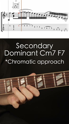 Chord Melody and Secondary Dominant Scale Lick - I Remember You part 2
