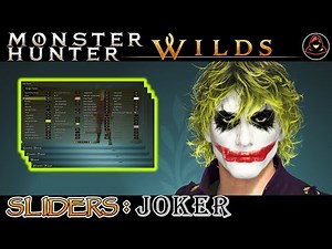 Monster Hunter Wilds | Character Creation Sliders: The Joker (The Dark Knight)