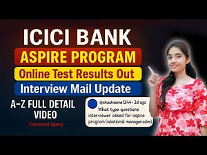 ICICI Bank ASPIRE Program 2025 | Full Process, Test, Interview & Selection Explained || Edudivi