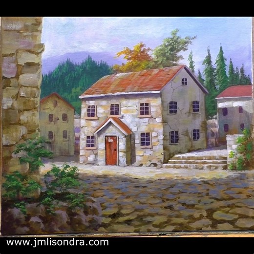 4.4K views · 138 reactions | How to Paint Italian Village in Acrylics? #glorytoGod #acrylic #painting #acrylicpainting #acrylicpaintingtutorial #paintingtutorial #art #artwork #jmlisondraArts #landscape #landscapepainting #howtopaint #howtoacrylicpaint #youtube Music Title: Welcome You Home Artist: Global Genius Link: https://business.facebook.com/sound/collection/?sound_collection_tab=sound_tracks&asset_id=449114593632358&reference=artist_attr | Jmlisondra Arts | Facebook
