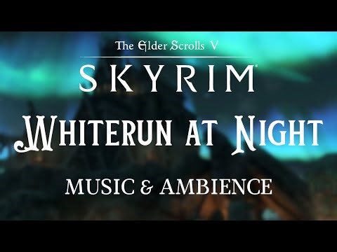 Elder Scrolls Sounds 1 hour - Skyrim night ambience - MUSIC & AMBIENCE (1 HOUR)