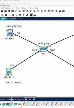7.Switch MAC address table lab part 5 | CISCO Packet Tracer lab