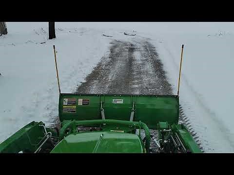 John Deere 1025R Frontier AF-10 Snowplow with Hydraulic Angle Kit