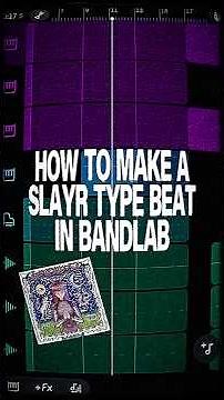 How to make a SLAYR type beat on bandlab #fyp #bandlab #beat #slayr #producer