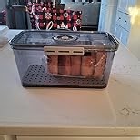 2 Pieces Bread Box for Kitchen Countertop, Airtight Bread Container with Lid, Date Dial, and Drain Tray, Bread Storage for Homemade Bread, Toast, Cookies