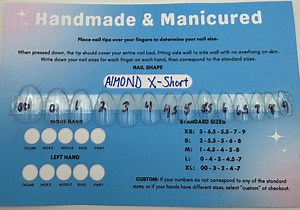 Press-on Nail Sizing Kit | Handmade & Manicured - Etsy