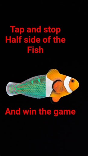 Tap and stop one side fish#win game #shorts