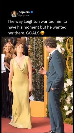 The way Leighton Meester wanted him to have his moment but he wanted her there 😩