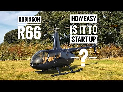 Robinson R66 Helicopter Start up