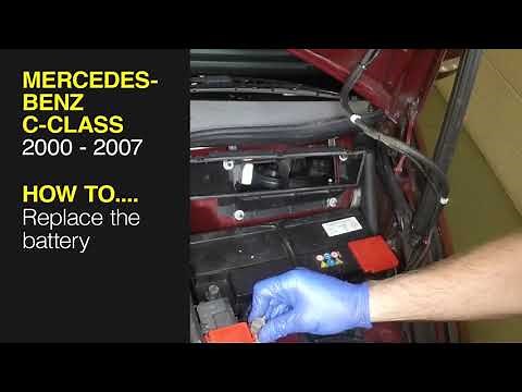 How to Replace the battery on the Mercedes-Benz C-Class 2000 to 2007