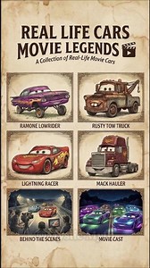 Real Life Cars Movie Legends! 🚗🎬 #shorts #edit