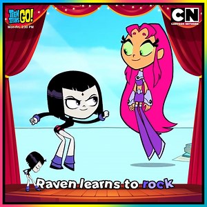 Look at Raven rock our world with her moves! Watch the latest episodes of Teen Titans Go from Mon-Fri at 2:30 PM, only on Cartoon Network. #CartoonNetwork #CartoonNetworkIndia #Cartoons #TeentTitansGo #StayTuned #TuneIn #RedrawYourWorld | Cartoon Network