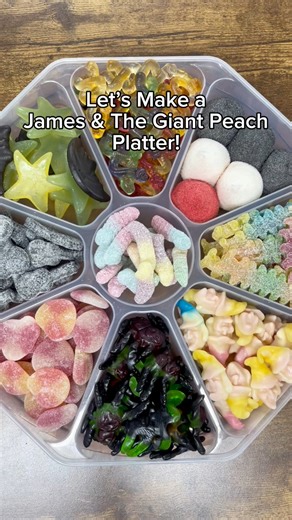 🐛🍑Let’s make a JAMES & THE GIANT PEACH candy platter!🍑🐛 #reels #viral #satisfying #asmr #explorepage #candies #funny #platter | Poppin Candy