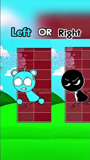 Sprunki Wall meme Left or right sky black #sprunki #animation #shorts