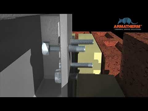 How to reduce thermal bridging through a steel canopy or balcony with Armatherm™