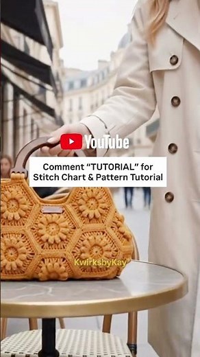 Crochet Granny Hexagon Bag # #crochet #crochetbag #crochettutorial