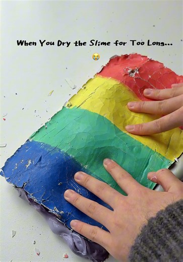 This Was Supposed to Be a Dry-Top Slime… Oops 😭 ASMR #slimefail #slimeasmr #oddlysatisfying #asmr #slime