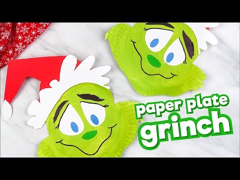 Paper Plate Grinch Craft For Kids
