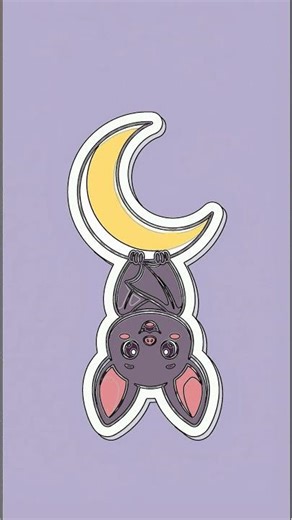 How to Draw a CUTE Bat & Moon! Easy Step-by-Step