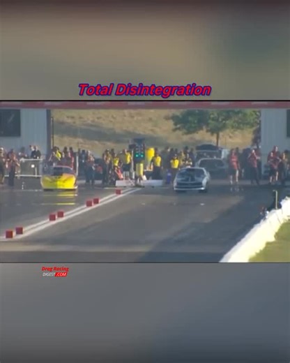Drag Racing Digest on Instagram: "I’ve never seen a race car loose so many parts off it. It looked like a bare frame and a driver left. 😱 #cars | #racing | #love | #dragracing | #crash | #nhra | #wreck | #instagramreels | #instagood"