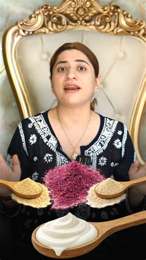 Use rose powder the way Skin Guru suggests in her video step.#NaturalGlow #SkincareRitual #Glowing